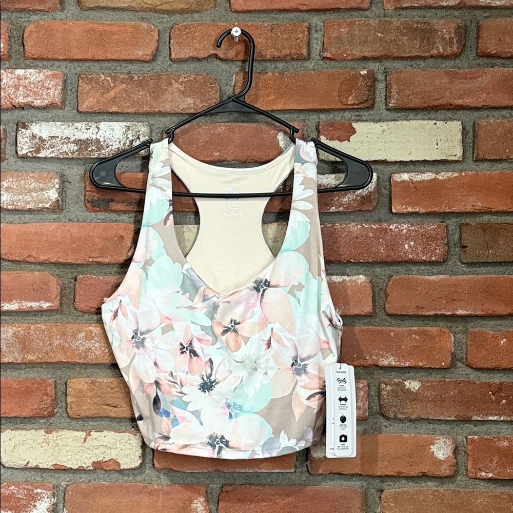 Floral Racerback Sports Bra